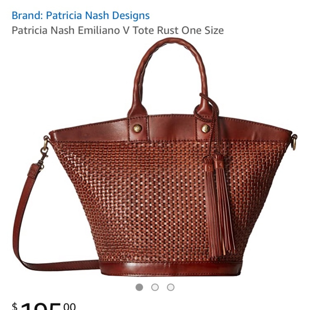 Patricia Nash woven leather bag, satchel/shoulder